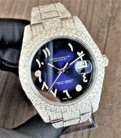 VVS Diamond Watch, Rose & White Gold 2 Tone Plated VVS Diamond Watch, Diamond Watch